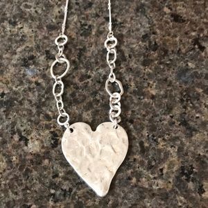 Heart necklace sliver